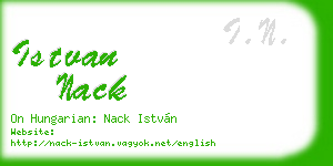 istvan nack business card